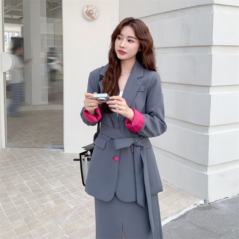 商超品质高端西服套装5580-P215-K348,女装西装,2C275