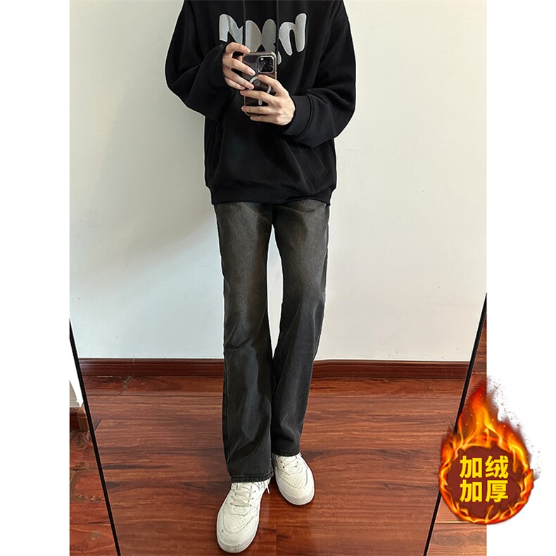 B221美式ins高街加厚加绒牛仔裤LK22087-P55控78加绒P65控88,男装牛仔裤,电商B221