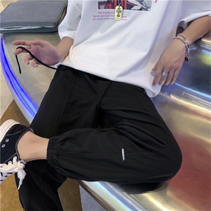 春夏运动休闲裤男直筒垂感ins潮牌港风G260P26图片