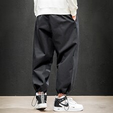 2021春季新日系马切达大码男抽绳束脚宽松九分裤休闲裤K2016-P35，男装休闲裤，电商A001