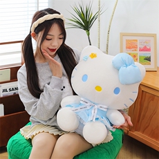 美思尼毛绒玩具 花朵凯特猫公仔