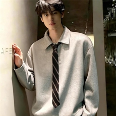 HY12-P47老钱风设计感领带卫衣男款，男装卫衣，电商B323A
