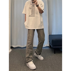 美式hiphop纯色修身直筒牛仔裤控价68，男装牛仔裤，星座310A-4