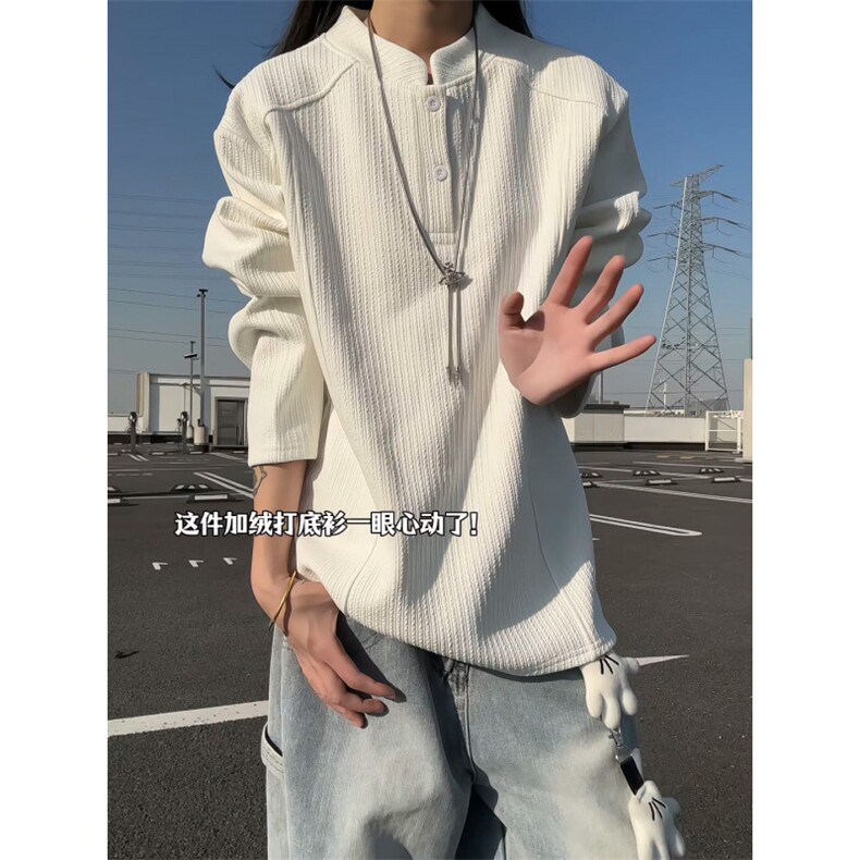 XZ809A/SYR64/加绒特P34/控68   结构polo衫长袖卫衣图片