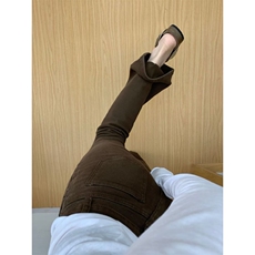 咖色加绒牛仔裤女秋季新款宽松显瘦梨形身材阔腿裤NZ0165-P50，男装牛仔裤，星座308B-2