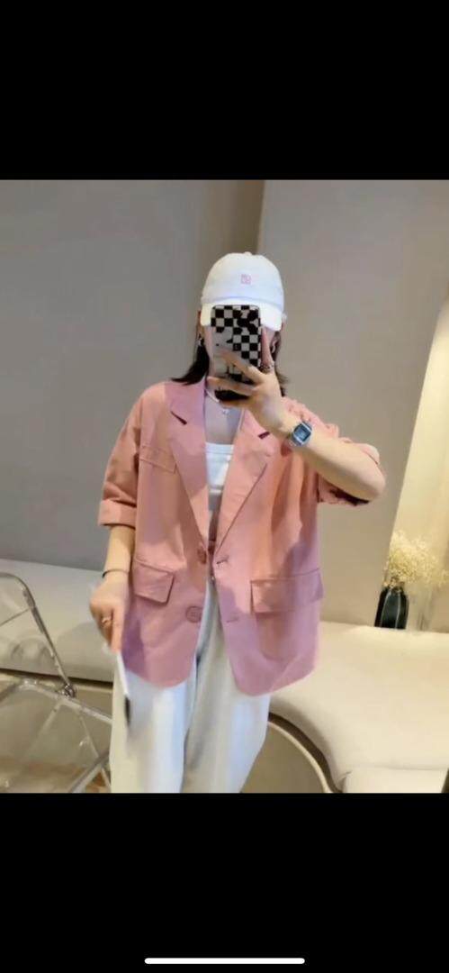 【现货】流沙半袖西装，女装西装，淳沐