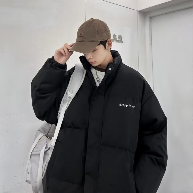 棉服男冬季加厚潮牌大码港风小众棉衣面包服M802P65,男装棉衣,星座1116-2