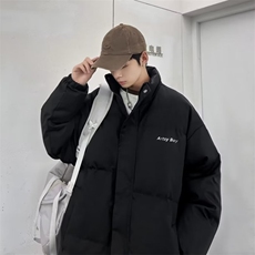 棉服男冬季加厚潮牌大码港风小众棉衣面包服M802P65，男装棉衣，星座1116-2