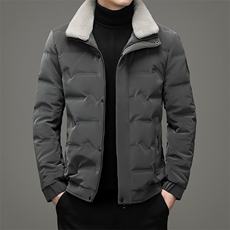 冬季新款羽绒服中年男商务休闲脱卸毛领外套爸爸装ZS218218-P290，男装羽绒服，电商B212（原钱塘6029）