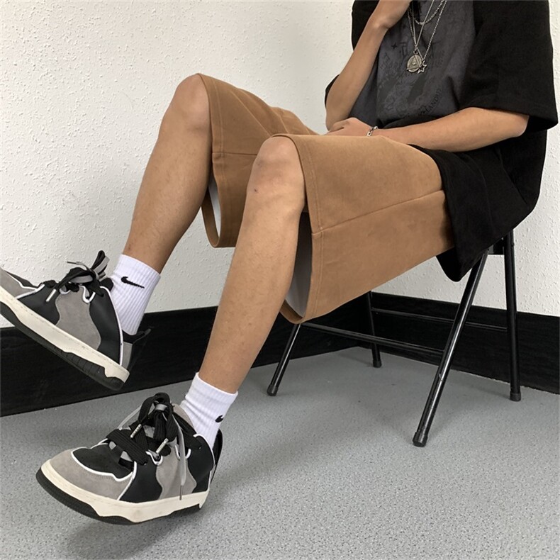 电商DSA028-KBSXDWK P40 抖音品质水洗短卫裤百搭纯色男图片