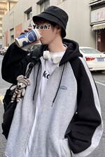 2024早秋新款撞色开衫卫衣男秋装外套A071-W037-P65,男装卫衣,电商A071
