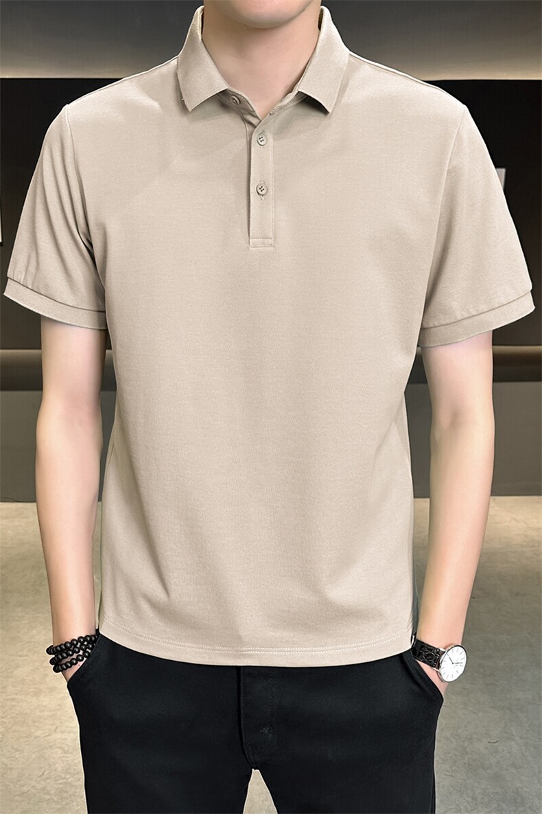 夏季新款短袖型男纯色POLO衫T恤休闲百搭半袖上衣PL88-P33,男装Polo衫,星座310B-3