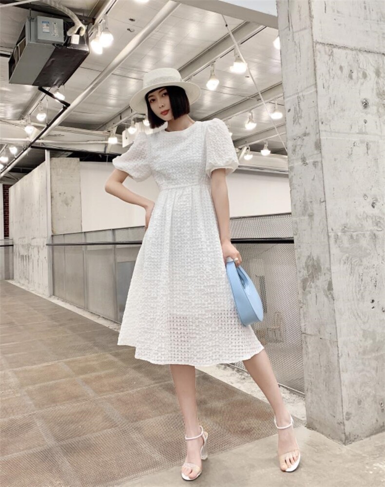 【现货】夏季新款复古赫本风时尚优雅连衣裙，女装连衣裙，东洋天堂之花