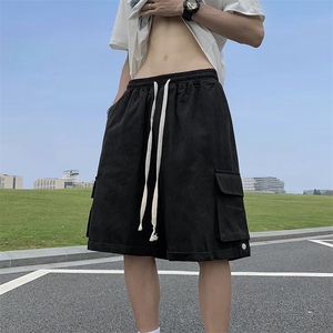 工装短裤男士韩版潮流大口袋夏季2024宽松ins休闲五分裤K5503-P34图片