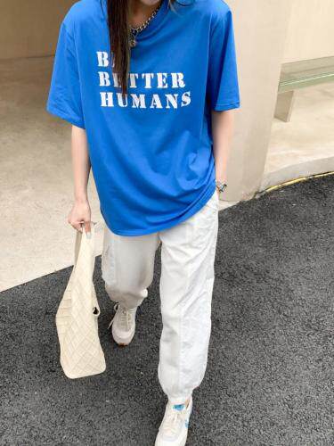 休闲字母T面料柔软舒适，女装，Queena PHoebe