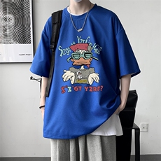 华夫格t恤男短袖男大码五分袖大皂风HT73380-P22，男装T恤，电商A040
