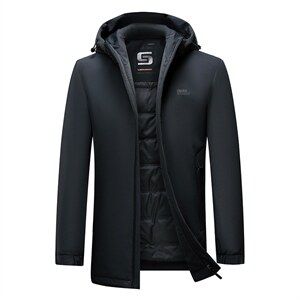 S78150冬季男士连帽白鸭绒羽绒服保暖外套修身潮流帅气P310图片