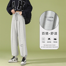 卫裤时尚字母印花百搭卫裤WK528-1特批27，男装休闲裤，星座718-1