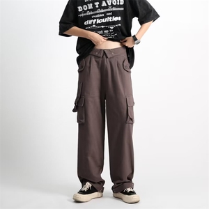 工装裤男秋夏2026新款美式高街潮牌ins宽松直筒休闲长裤K4017-P55图片