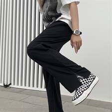 春夏运动休闲裤男直筒垂感ins潮牌港风抽绳西裤C930P38，男装休闲裤，星座1116-2