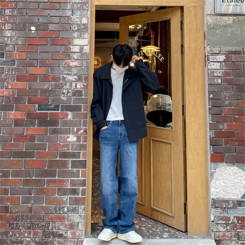 816B-JK107-P105春季韩版男士短款翻领宽松夹克休闲拉链外套韩,男装夹克,星座816B