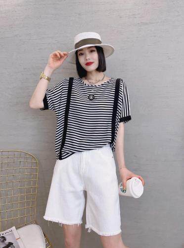 现货夏季新款织带小衫，女装，萌之慧