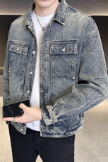 高货重工艺水洗牛仔外套男士2025秋款夹克男上衣B317/JK611/P165，男装工装外套，电商B317