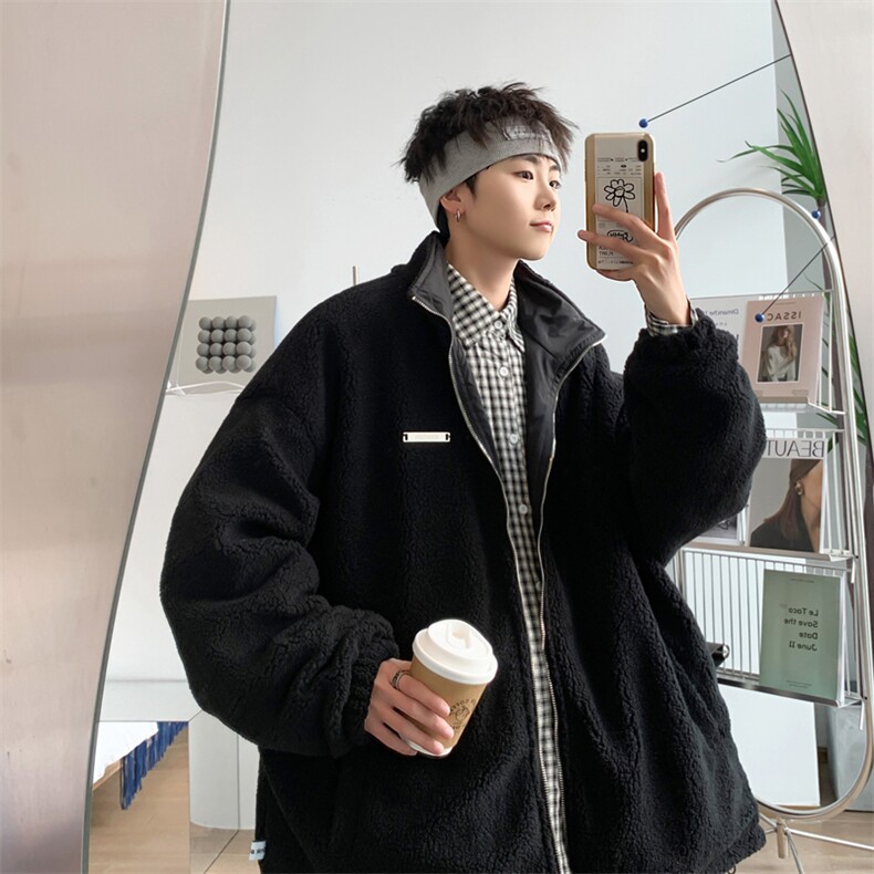 Wt100-P49美式羊羔绒双面穿夹克外套，男装夹克，星座1501-1