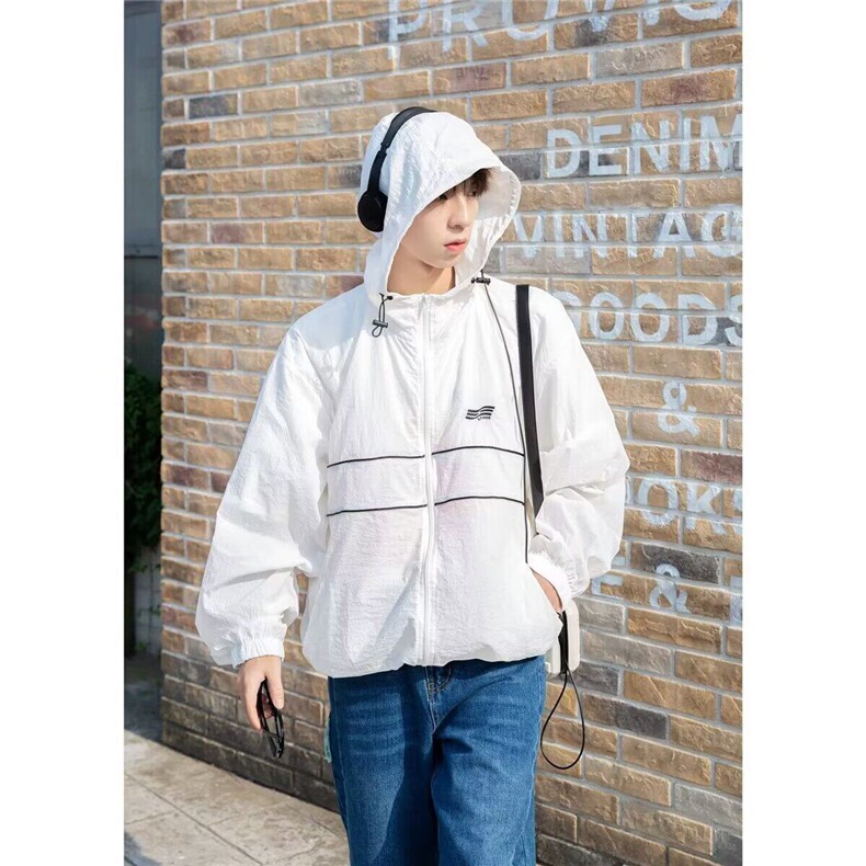 日系工装女新款夏季冰丝凉感防晒服薄款外套潮513FS1789P40,男装防晒衣,星座513