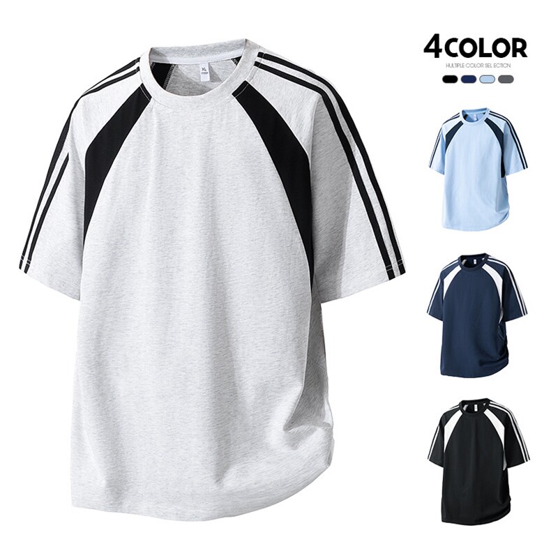 美式运动球服短袖男夏季潮牌重磅纯棉宽松休闲凉感t恤HH5713-P25,男装T恤,星座1206（原A206）