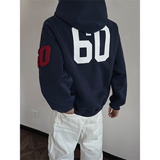 美式重磅字母刺绣连帽开衫卫衣男女cp198-特p85，男装卫衣，电商B371
