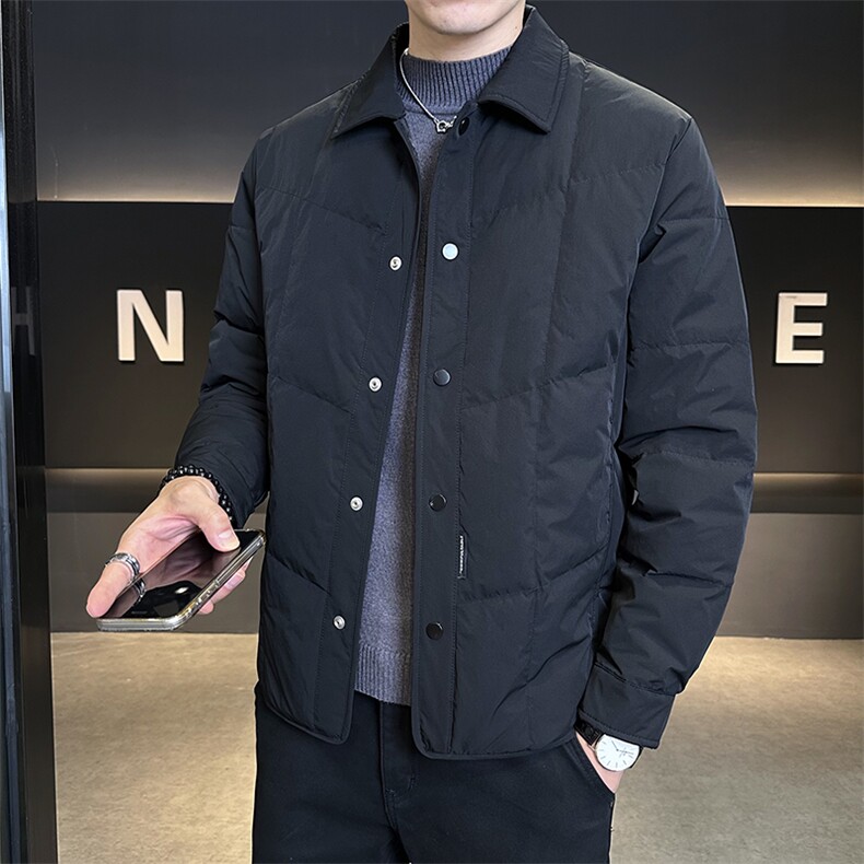 冬季棉服男2025新款翻领轻薄保暖外套男装棉衣C317-M8381-P135,男装棉衣,电商C317