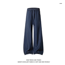 明线宽松时尚百搭挺括休闲长裤2091特批2648，男装休闲裤，星座718-1
