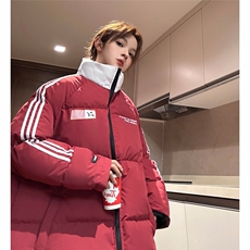 EQ336美式潮流拼接撞色潮流冬季面包服外套男女情侣装棉衣2023，男装棉衣，电商C306-1