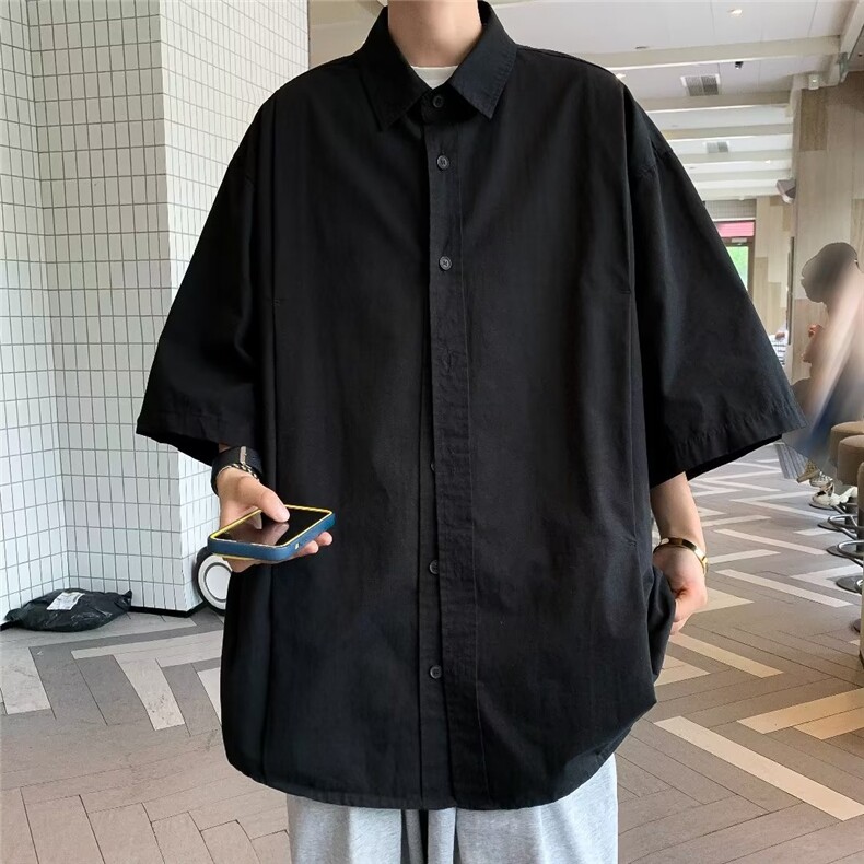 夏季新款衬衫潮流慵懒男方领衬衫P32,男装衬衫,星座1116-2