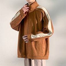 23年秋季麂皮绒外套男港风拼接夹克休闲外套JK730-P78,男装夹克,星座717, 23年秋季麂皮绒外套男港风拼接夹克休闲外套JK730-P78,男装夹克,星座717,