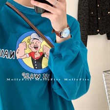 秋天怎么可以少的了卫衣呢？必须安利的。印花都是直喷的，女装卫衣/绒衫，molly fits