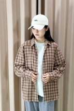 春季新款现货（跨境电商）格子男女情侣款潮流宽松格纹衬衣，男装衬衫，星座1107-1