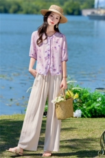 现货.新品2026年夏季时尚品质女士两件套套装，女装套装/套裙，依万里