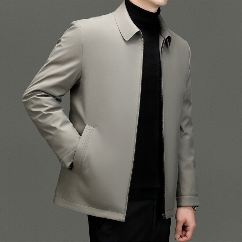 BN23793钱塘2020-2冬季商务休闲厚款中年男士90鹅绒羽绒服P185,男装羽绒服,钱塘207-2