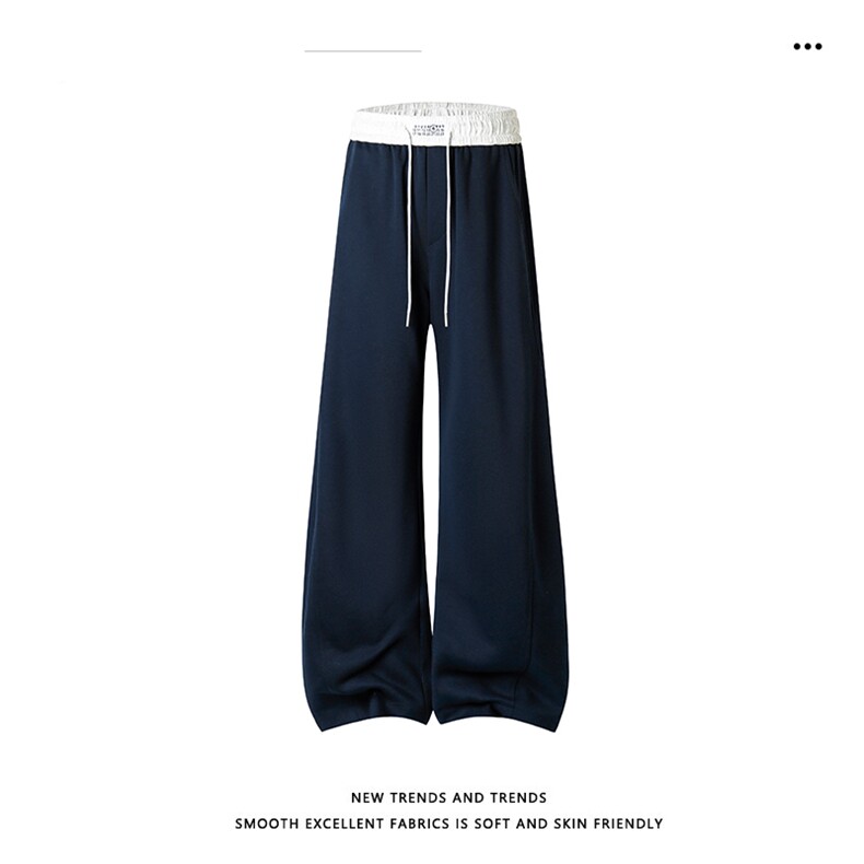M-5XL华棉62%潮牌卫裤松紧腰头直筒休闲裤X2590特批33,男装休闲裤,星座718