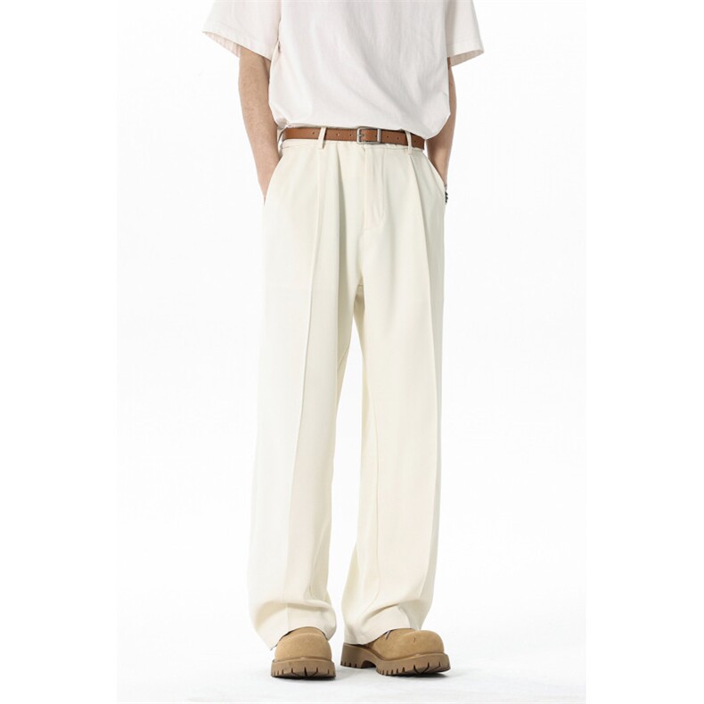 新款男士冰丝休闲裤直筒简洁长裤男士小西裤，男装西裤，星座1107-1