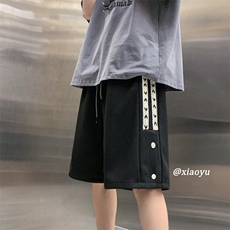 XZ616夏季新款华夫格织带扣子休闲短裤五分裤TY829P35控48，男装休闲裤，星座512A（原616）
