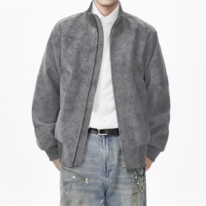 美式扎染外套男秋季cleanfit飞行员夹克棒球服25XJ55283特批56图片