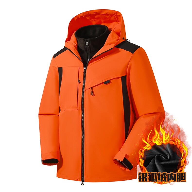 全热封三合一银狐绒内胆户外运动冲锋衣外套，男装夹克，星座210-5(原414-2)