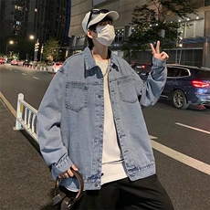 港风宽松夹克青少年翻领长袖W008P55，男装夹克，星座1116-2