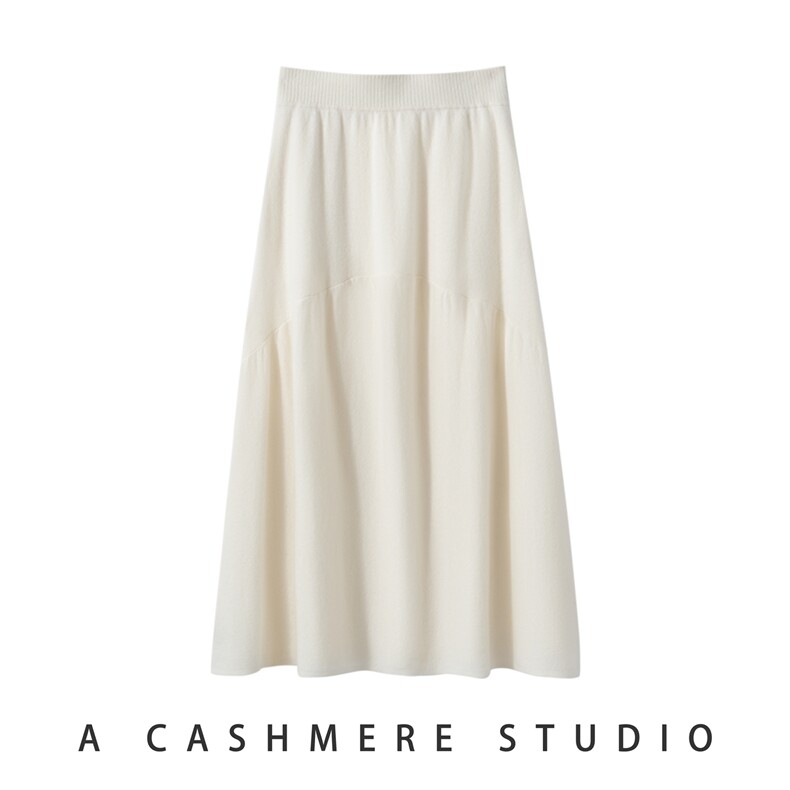 2025百搭时尚简约羊绒半身裙，女装半身裙，戎叶云台