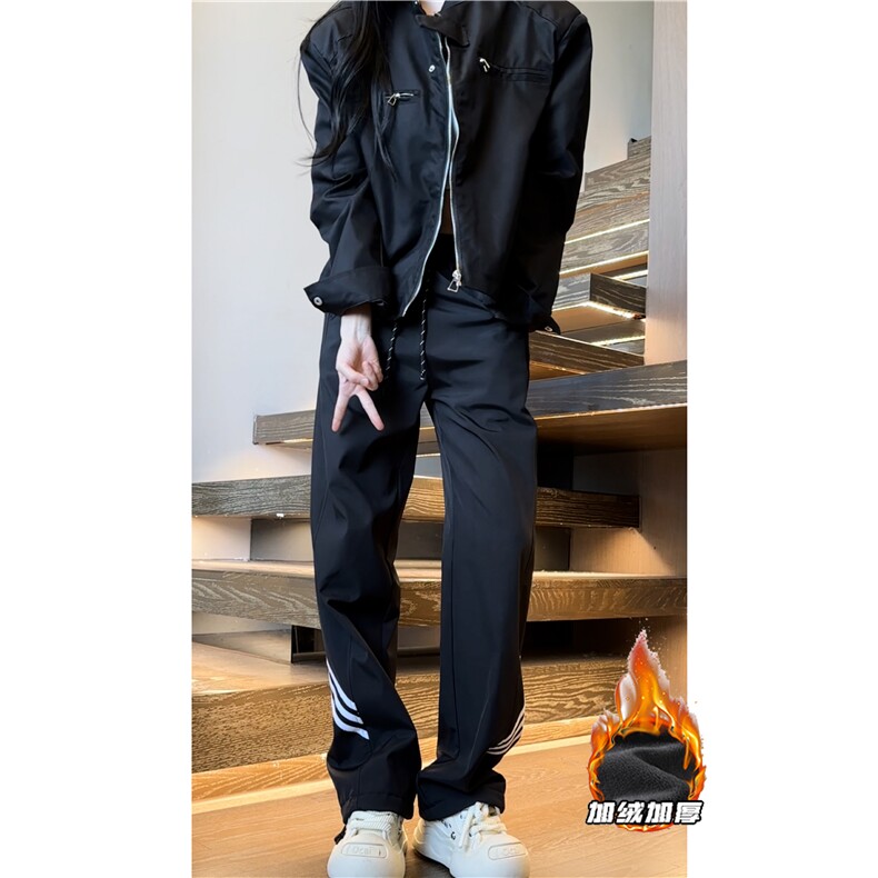 抖音品质三条杠防水冲锋裤K23515-p45控58 加绒K23515JR-p55控68图片