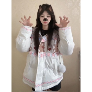 1506A/G79250/P94女学生冬季毛领连帽保暖外套图片