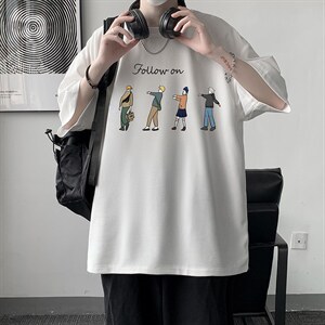 HT73043-P22 华夫格t恤男短袖男大码五分袖 大皂风图片